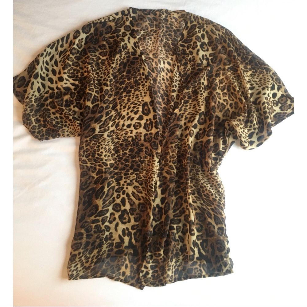 Sheer leopard print cover